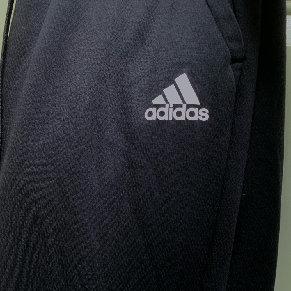 plain black women adidas climalite joggers